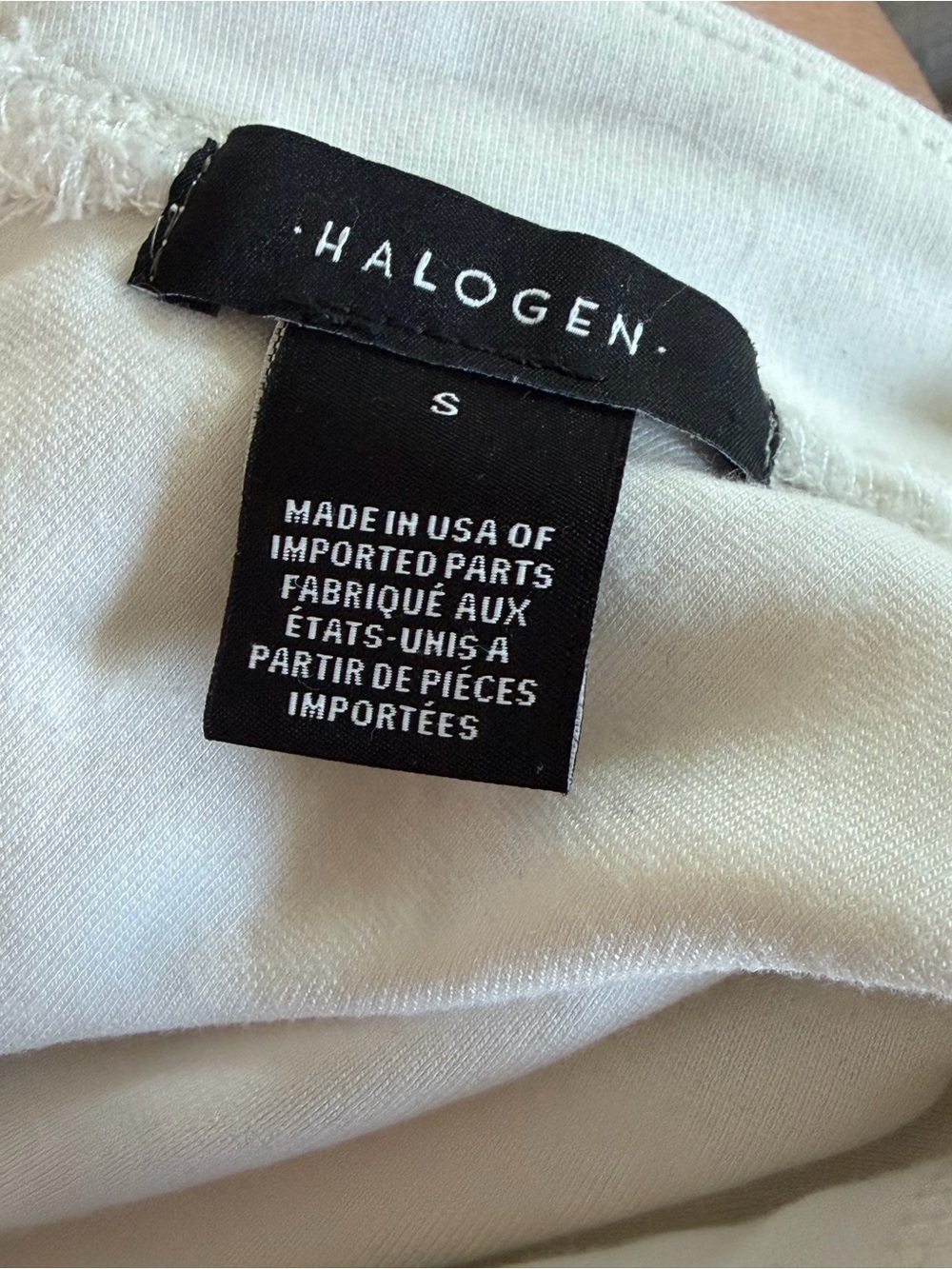Halogen white long sleeve fitted shirt - Picture 8 of 8